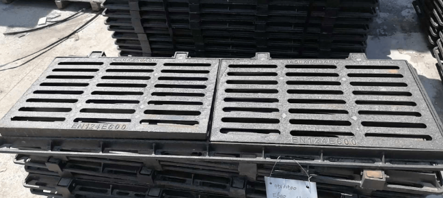 潮南球墨铸铁连体双篦展示